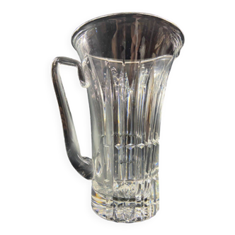 Large cut crystal pitcher