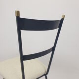 Set of 2 Italian Metal and Brass Chairs, 1960's