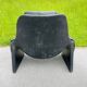 Fauteuil lounge P60 noir par Vittorio Introini pour Saporiti, Italie, années 1960