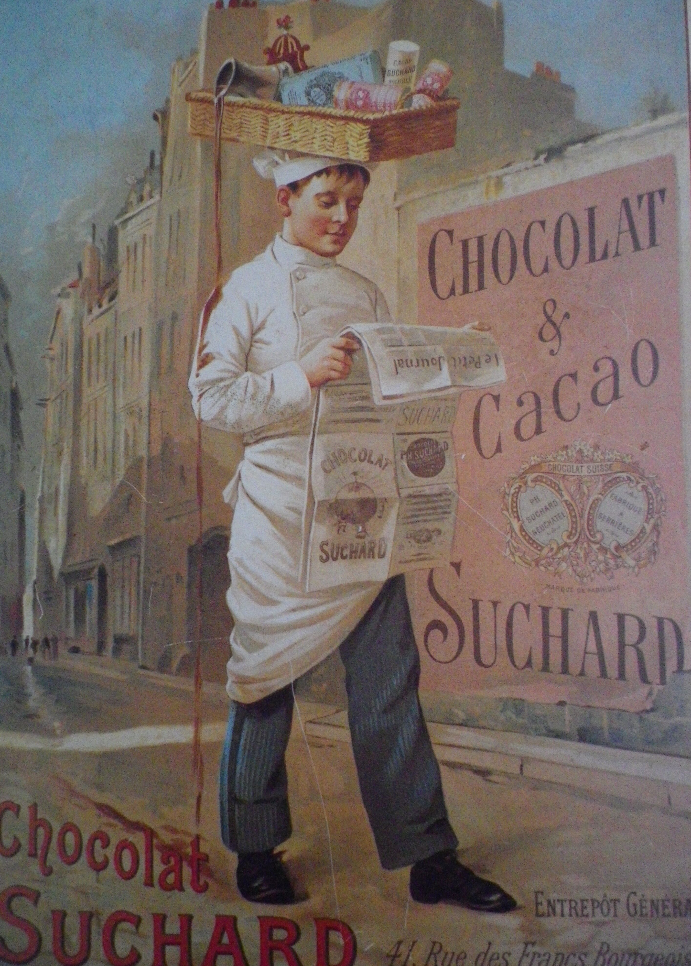 Advertising poster "chocolat suchard" Bernard Carant