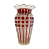 Grand vase en verre faceté années 60 - rétro -vintage -deco