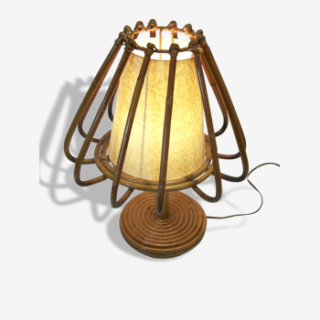 Lampe en rotin