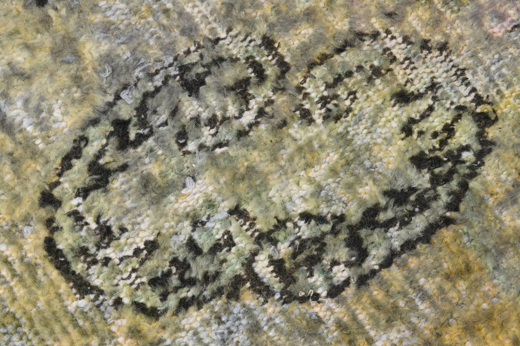 Tapis turc vintage vert