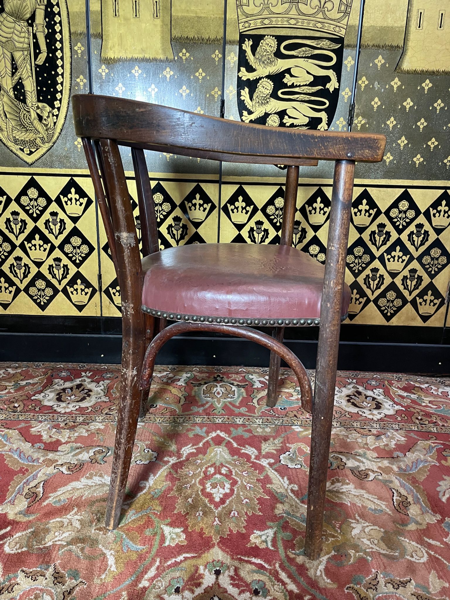 Fauteuil de bureau en bois courbé « Japy Frères »