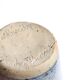 Blue handle jar in signed sandstone, La Borne, 60s