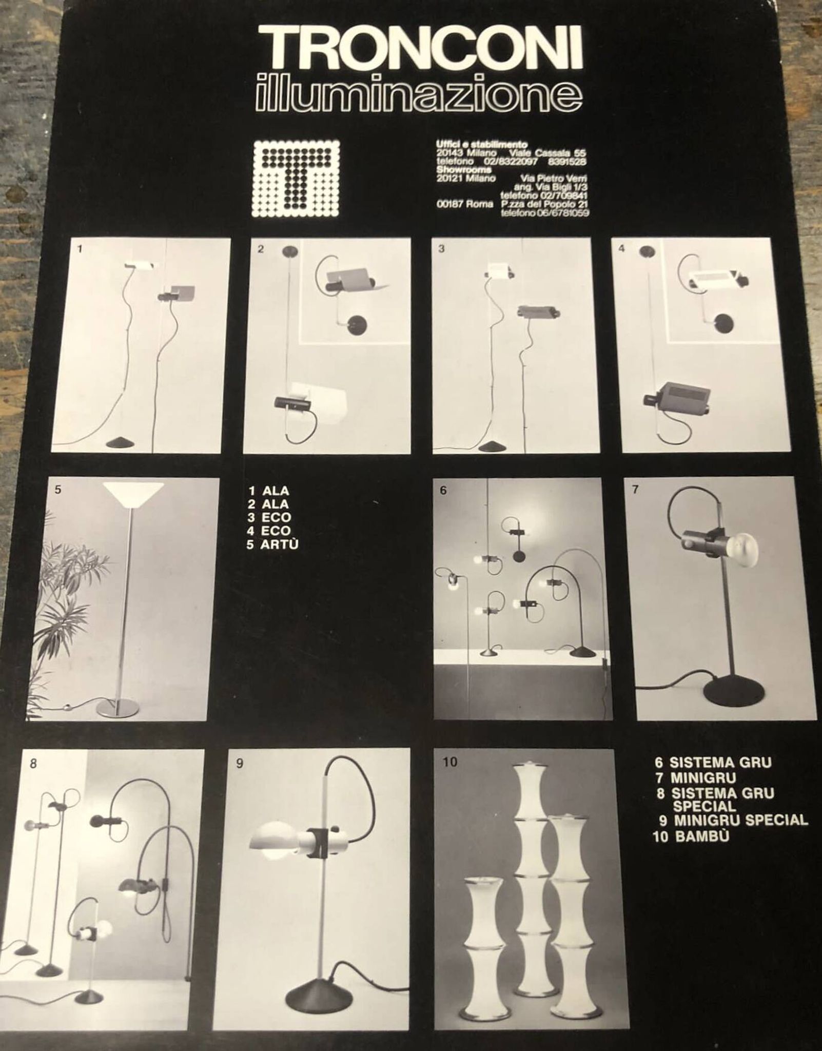 MiniGru Special lamp by Marianelli & Barbieri for Tronconi, Italy 1970s