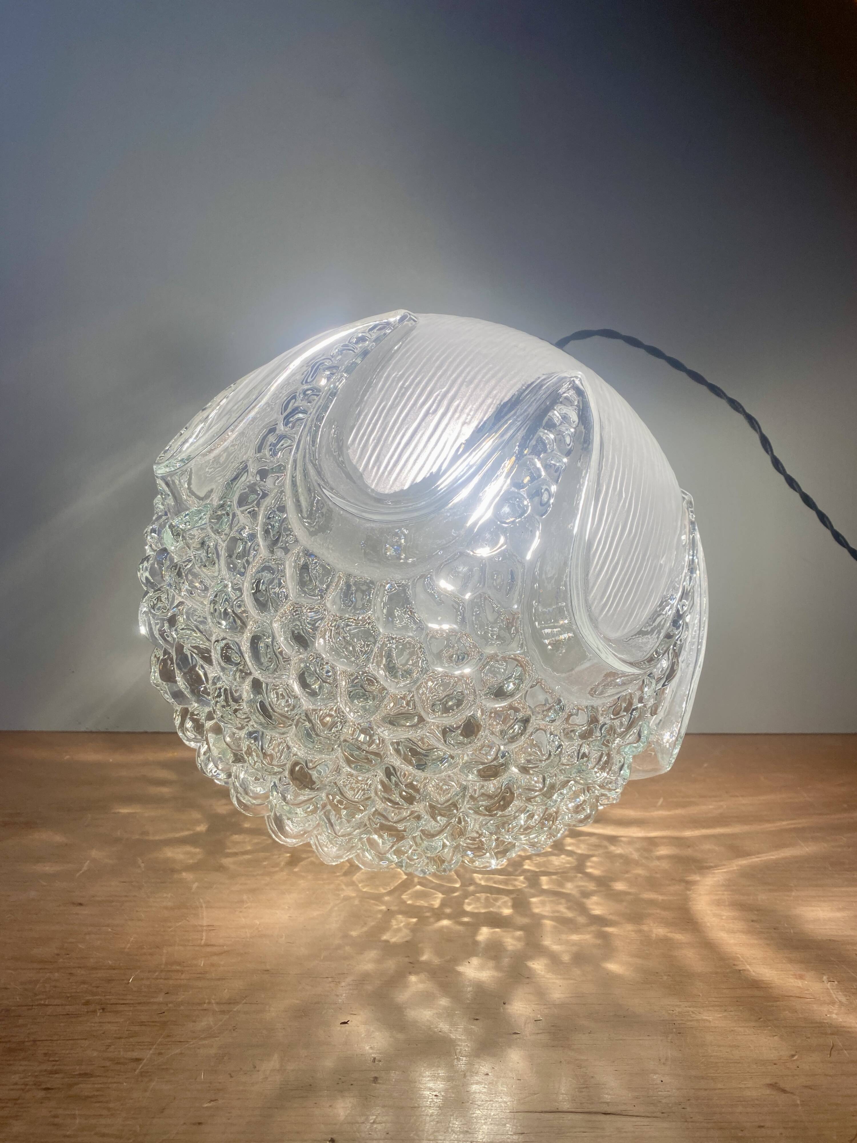 Baladeuse globe vintage en verre XL