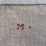 Pair of small raw hemp tablecloths