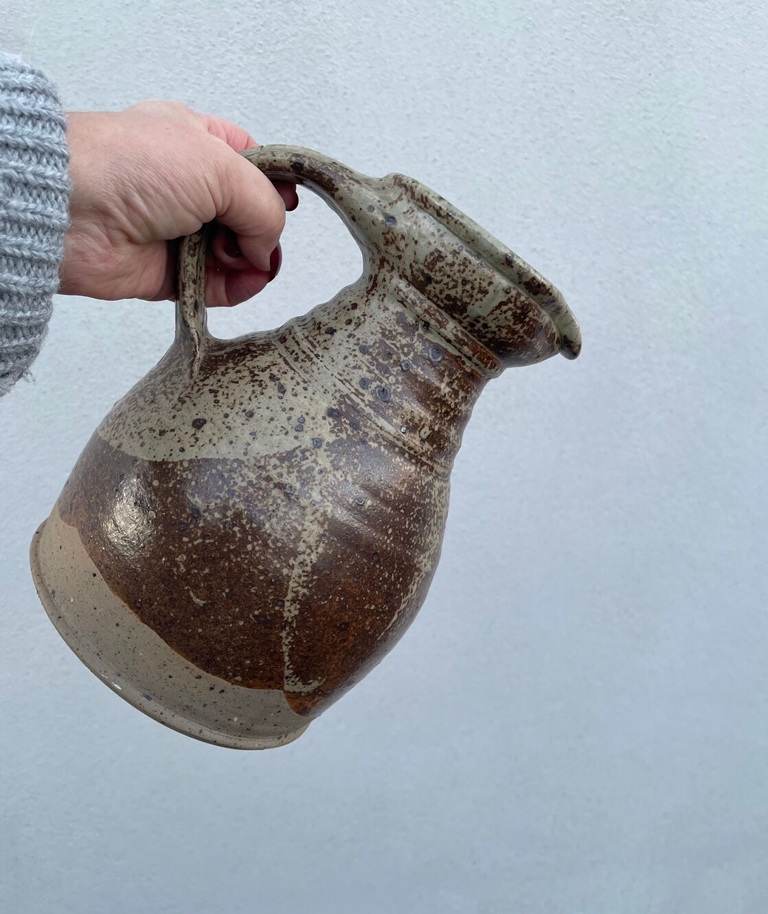 Stoneware pitcher by Pierre Digan