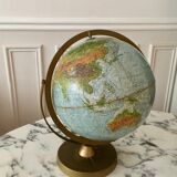 Terrestrial globe in relief - scan-globe c/o - Denmark, circa 1960