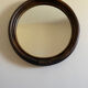 Round rattan mirror
