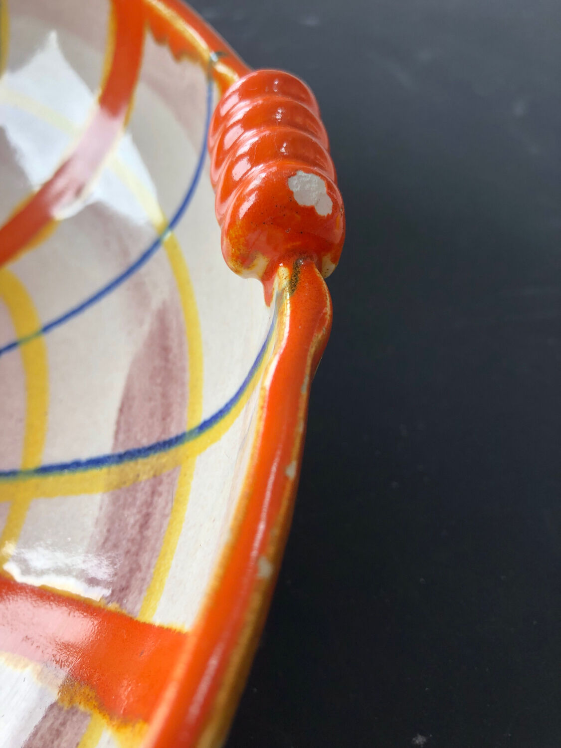 Abstract dish by Elfie Stadtler for Schramberg