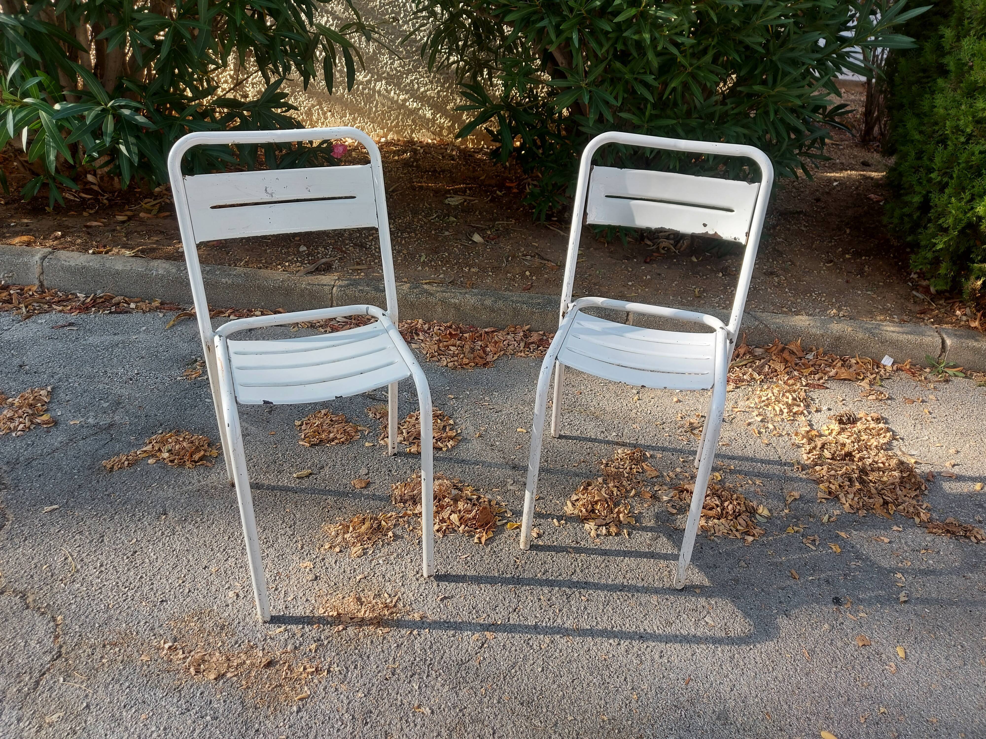 2 Chairs Tolix Garden Chairs