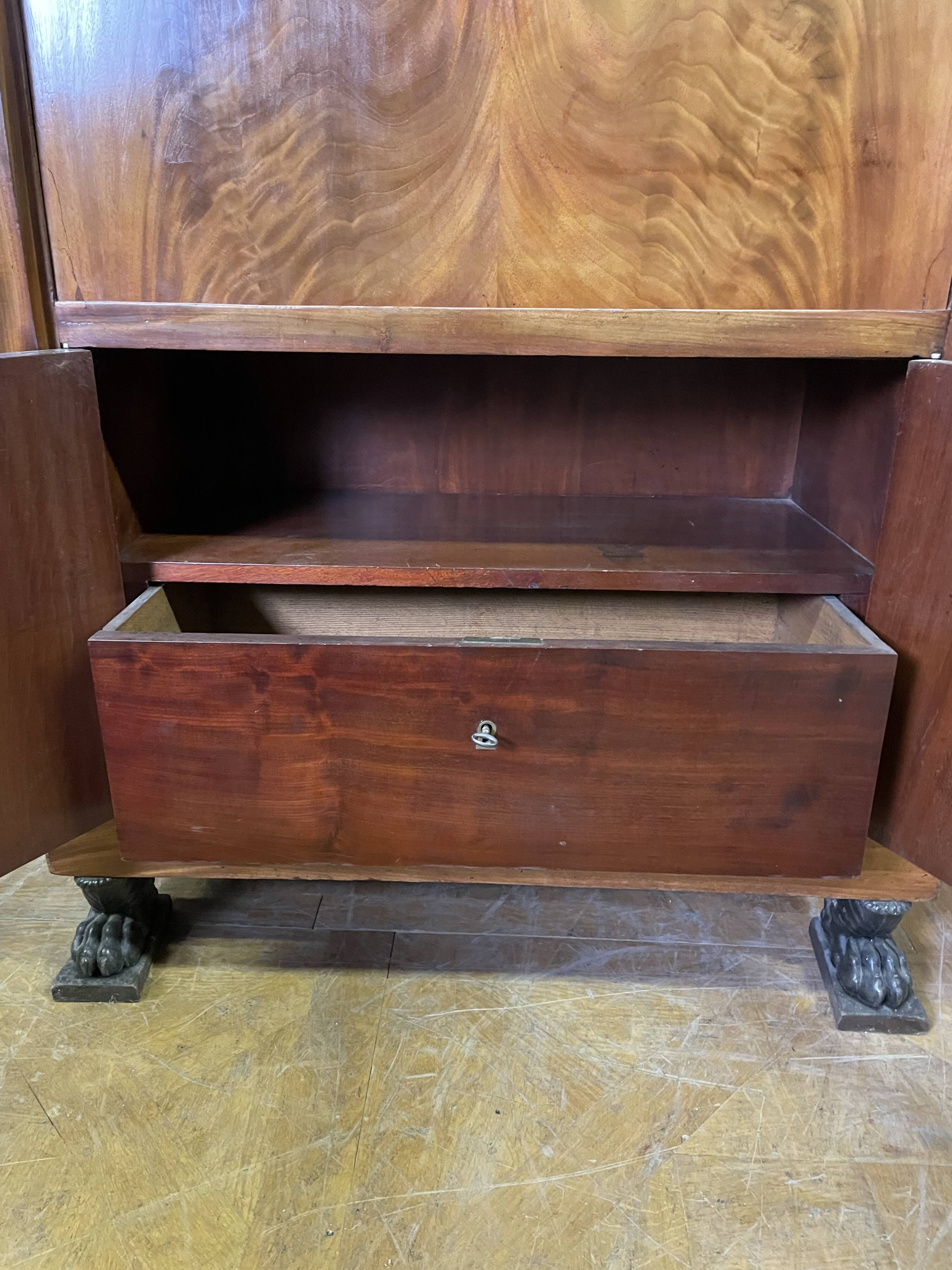 Empire mahogany secretary from the Consulate period.