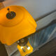 Gensini — adjustable yellow table lamp, italy, 1970s