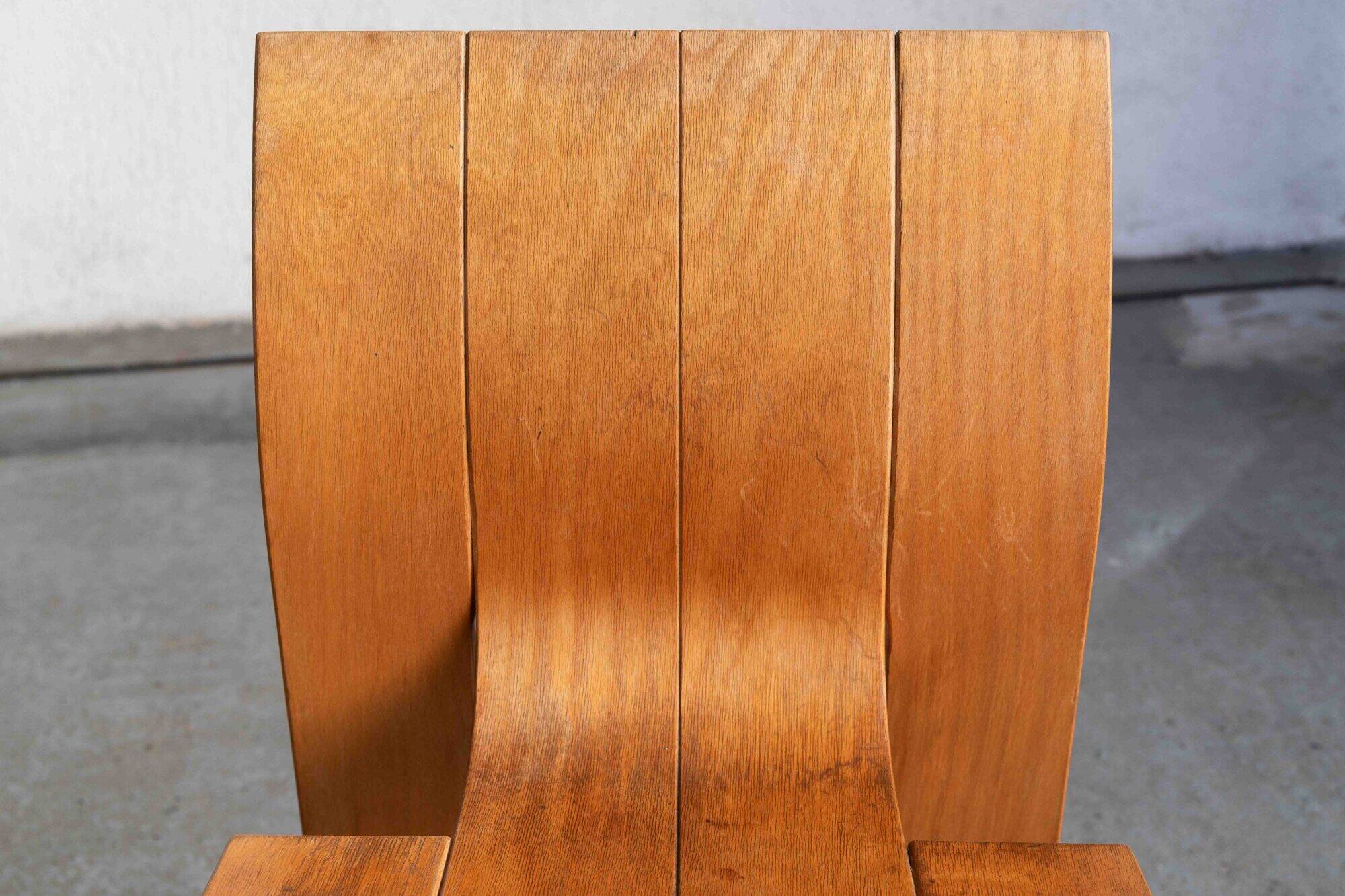 Set of 8 'Strip' dining chairs by Gijs Bakker
