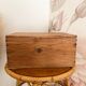 Antique solid pine chest - 41 x 25 x 20