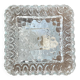 New Vintage Square Molded Glass Ceiling Light
