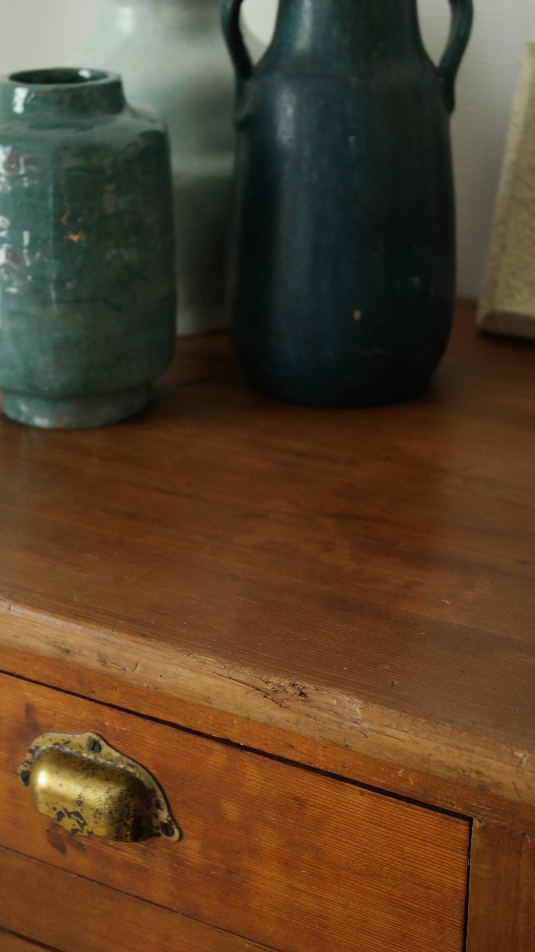 Parisian old waxed wood buffet
