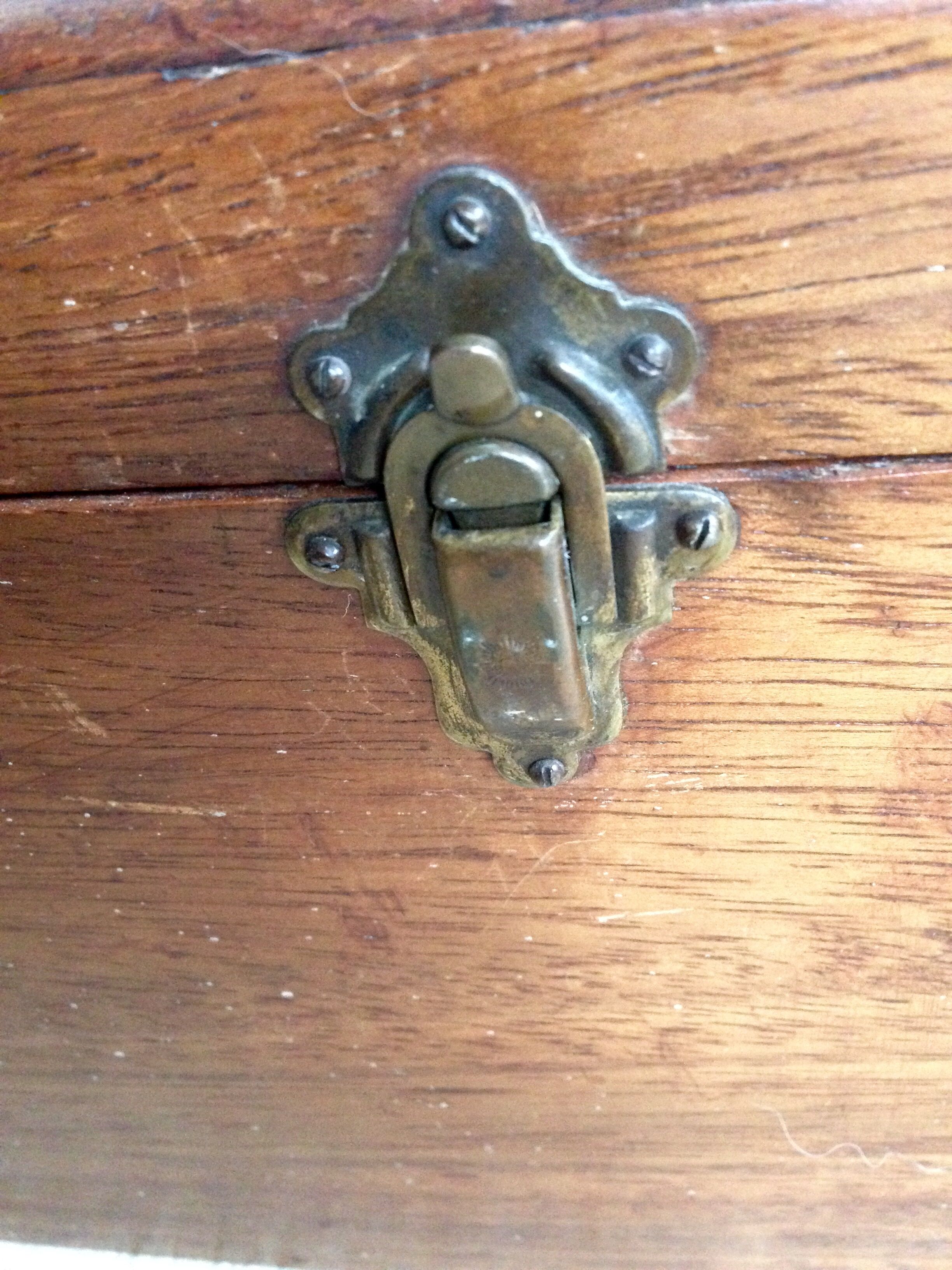 Circa 1900 wooden chest