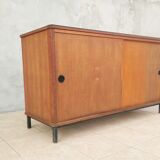 Vintage oak veneer line buffet (2)