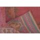 1970s Vintage Turkish Hand-Knotted Wool Cotton Pink Runner Rug 110x361