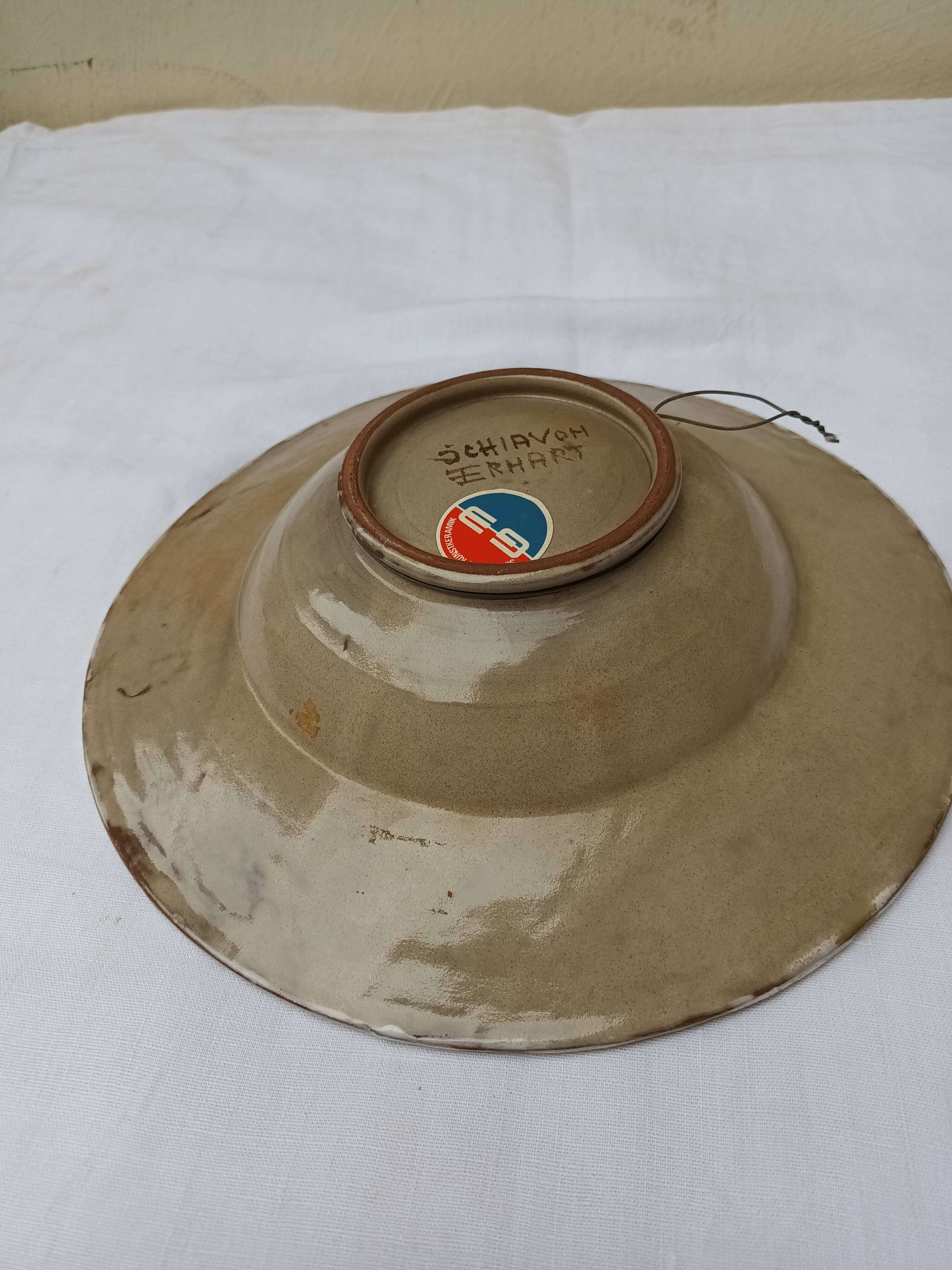 Decorative plate or dish by Elio Schiavon and Gunter Erhart, 1960s