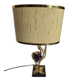 Lamp with amethyst inlay "Lucifer" by Willi Daro