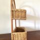 Rattan and bentwood pan shelf 1960