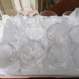 12 verre à von de style Harcourt En cristzl