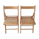 Pair of folding chairs vintage 70s canage