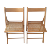 Pair of folding chairs vintage 70s canage
