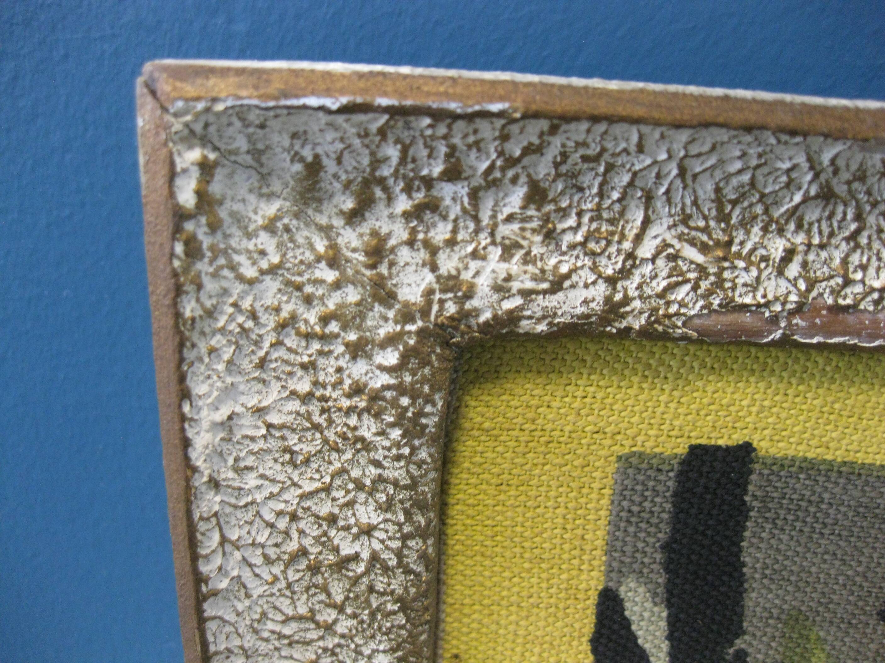 Vintage tapestry by Robert Debiève "The Bird Seller"