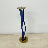 Lucite Cec Lepage style lucite candle stick , 1980s