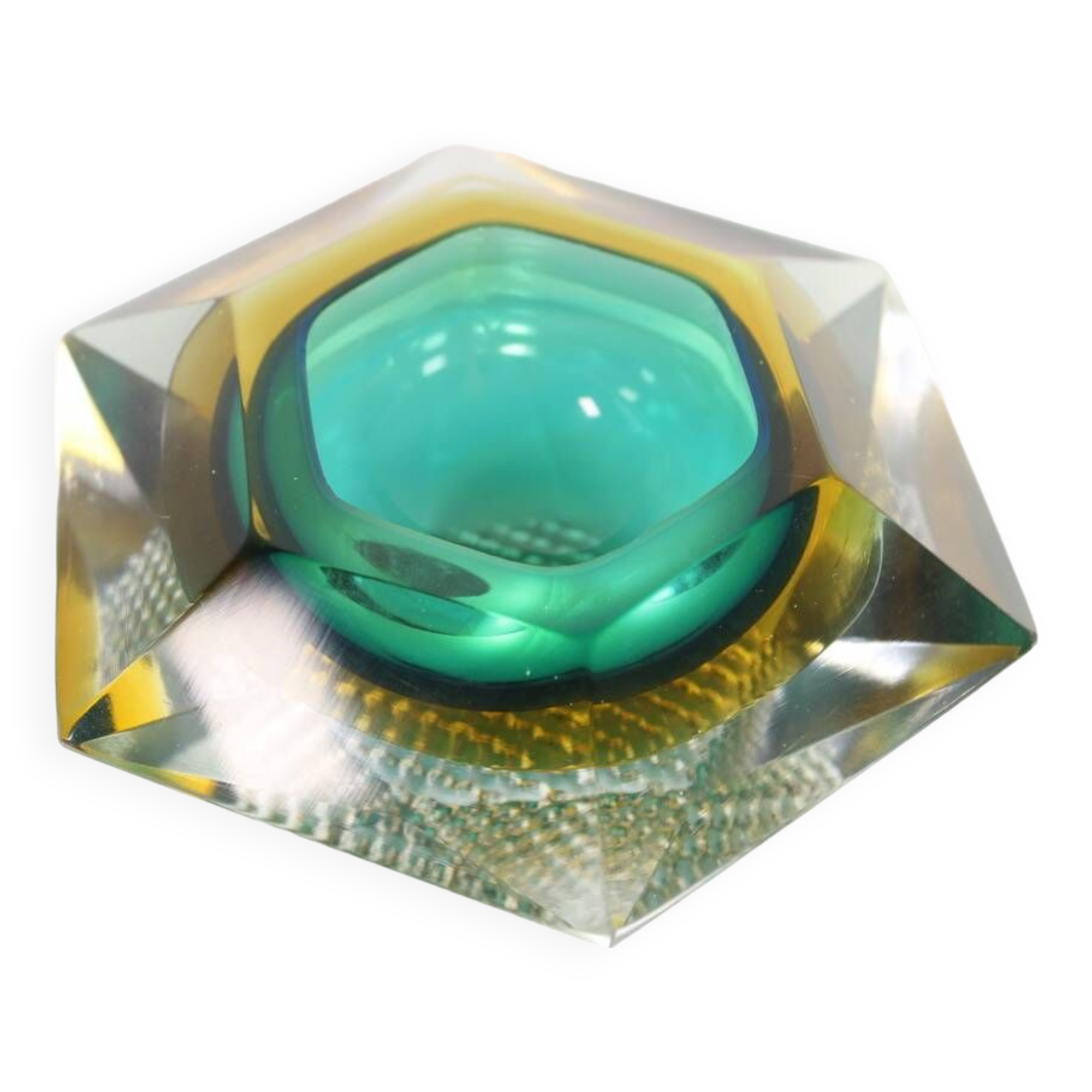 Flavio Poli pocket tray for Seguso (attri) Murano Italy 1960