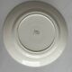 Round plate from the Céranord Saint-Amand service • Red and blue floral decoration