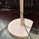 Arco Cut Floor Lamp Joe Colombo for Oluce White Chrome Vintage Design