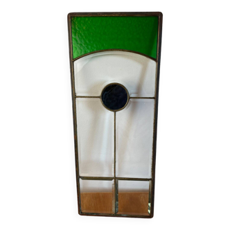 Vitrail verre biseauté et cabochon