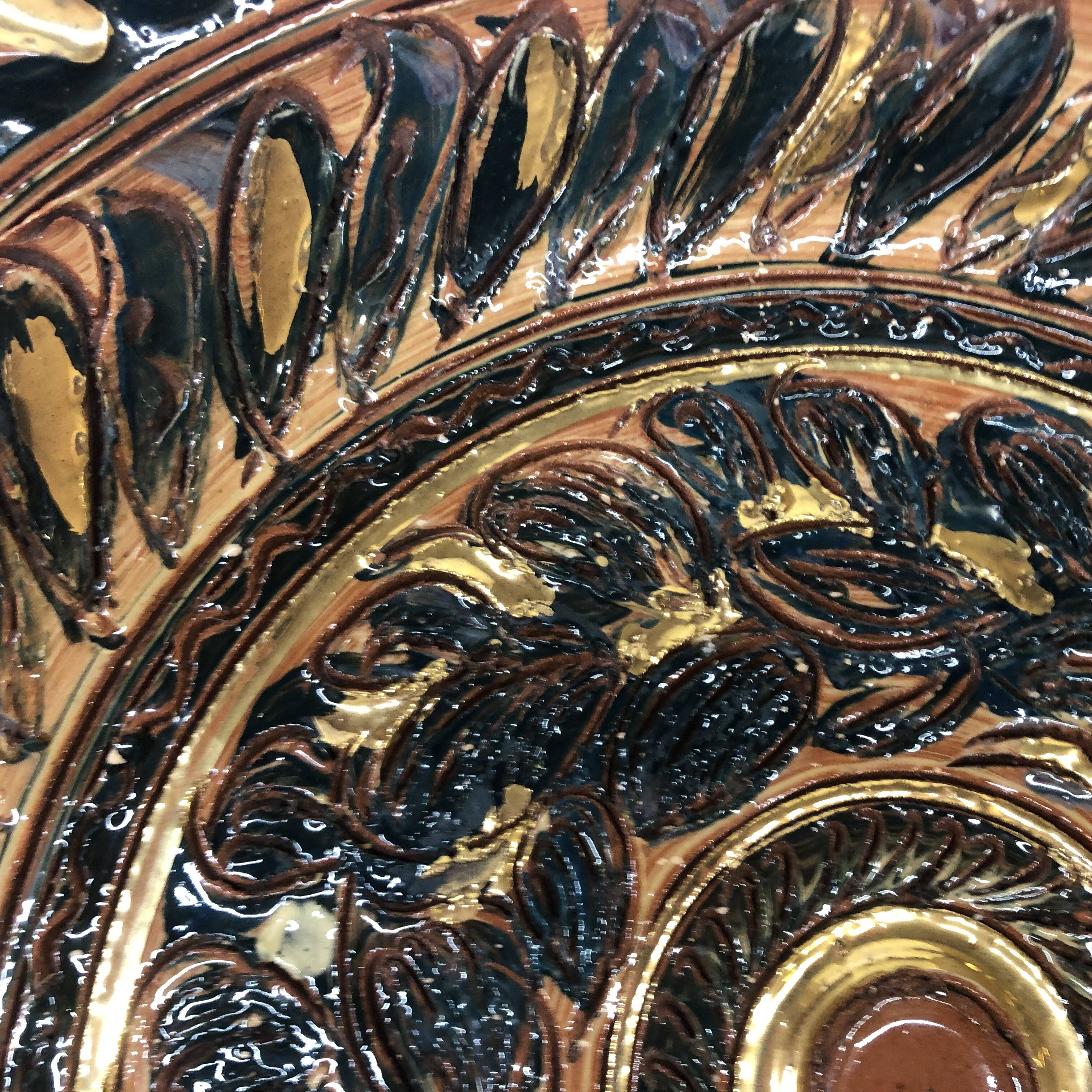 Nimy ceramic dish by Georges Destrebecq circa 1950