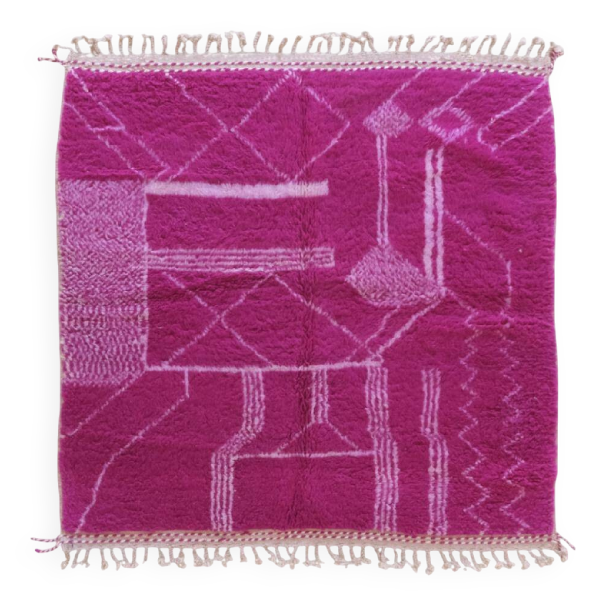 Tapis berbère rose magenta