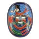 Colorful terracotta mask from Mexico, 1970s