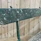Garden bench of the early twentieth century cast iron and teak