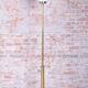 Mid-Century Modern Floor Lamp in Brass and Opaline Glass, 1960s