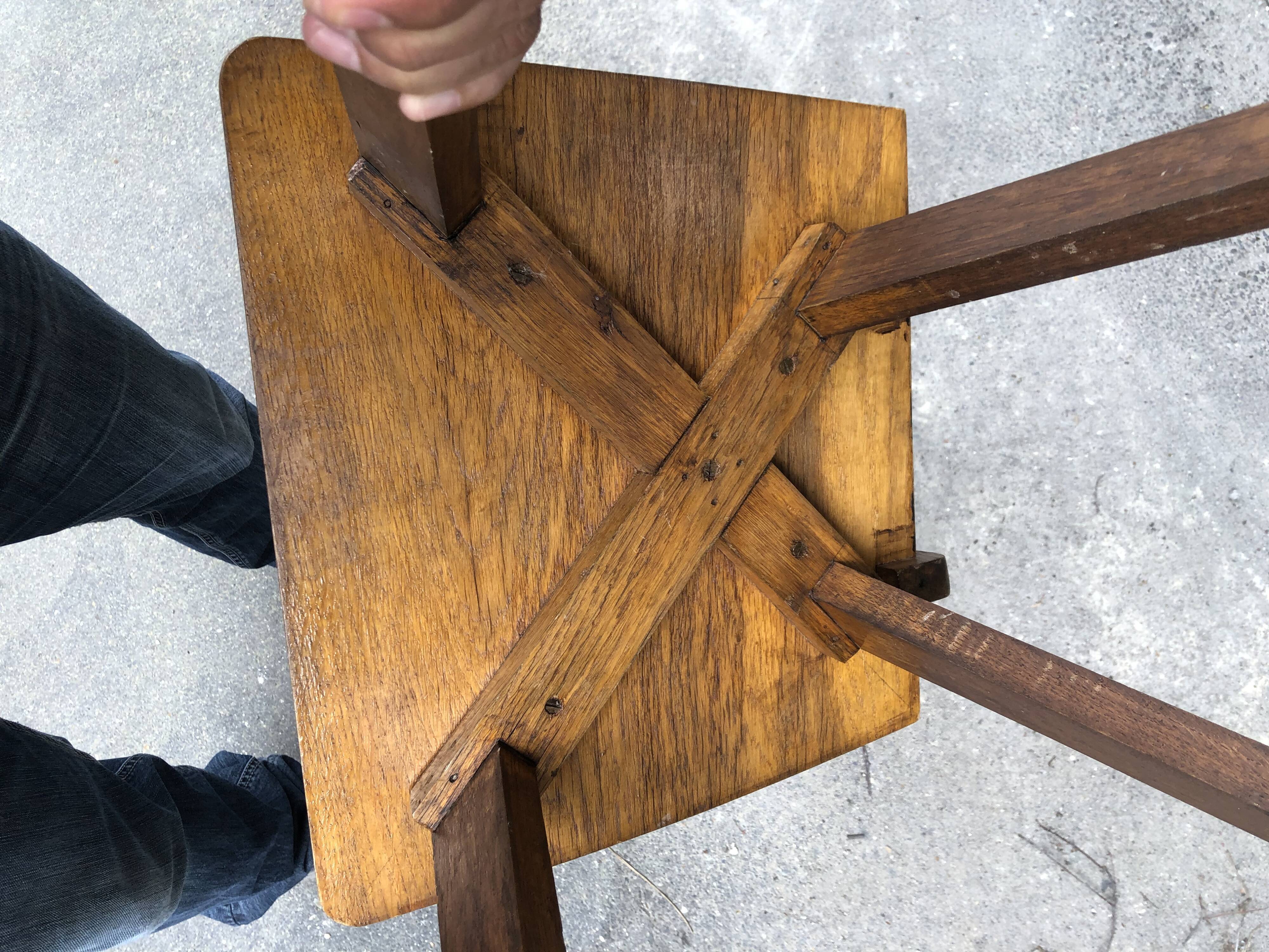 Brutalist wooden chair, year 30/40