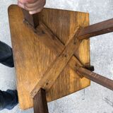 Brutalist wooden chair, year 30/40