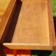Oak dining table with 2 drawers in belt L 180 cm