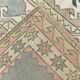 4x7 Vintage Oushak Area Rug, Beige & Grey Turkish Pattern Rug, 128x206 Cm