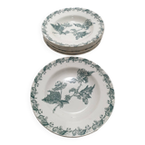 8 Saint Amand des Eaux soup plates