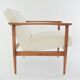 Fauteuil M bouclette crème