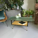 Coffee table with frosted glass top